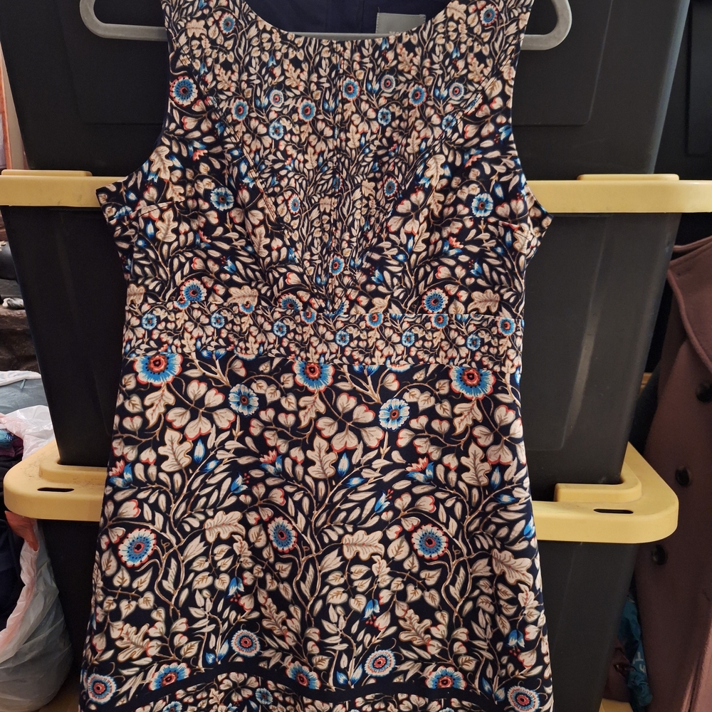 Maeve Navy and Cream Floral Top